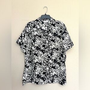 Claudia Richard Floral Print Button Down Blouse